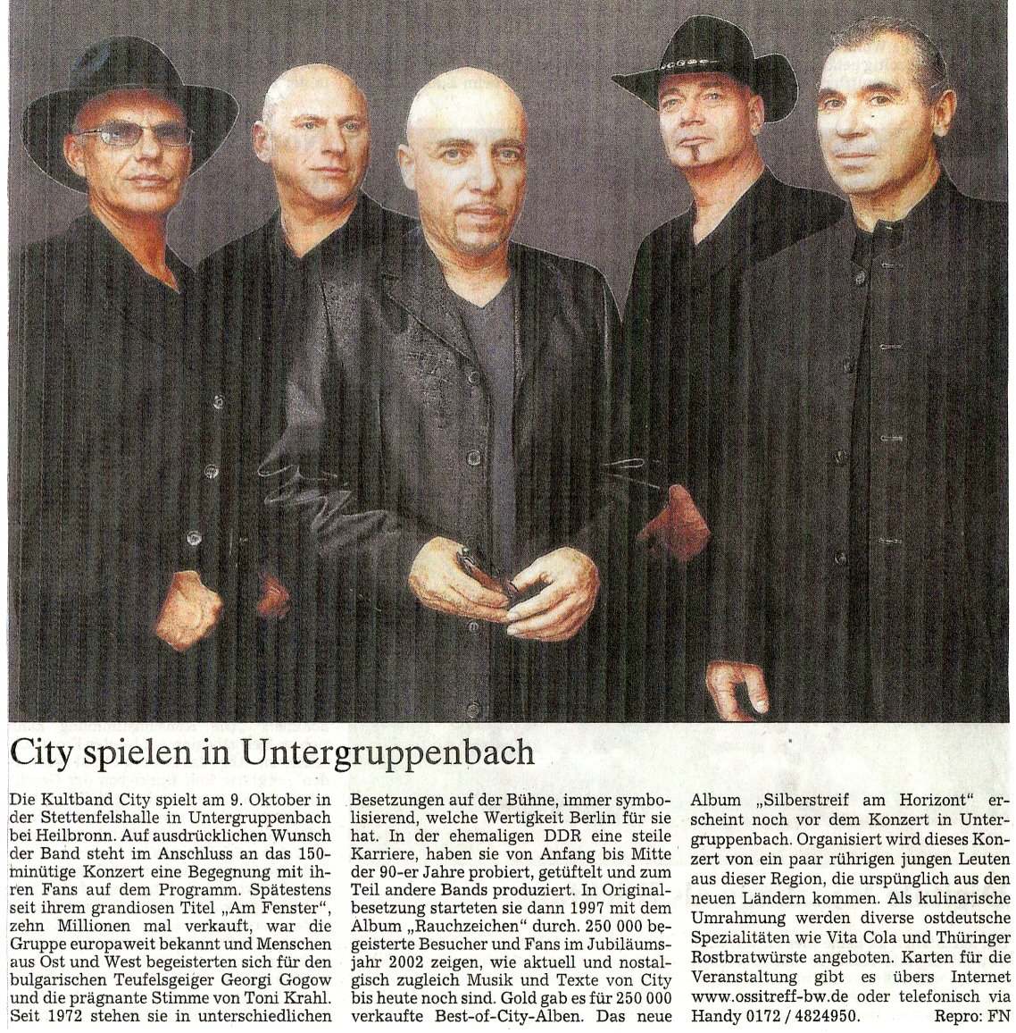 Frnkische Nachrichten 29.09.2004